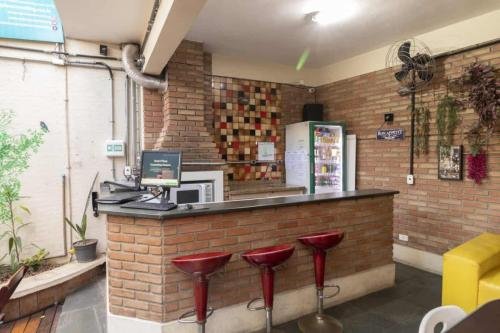 Smart Place Coworking - Copa completa e geladeira com bebidas